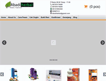 Tablet Screenshot of abadiherbal.com